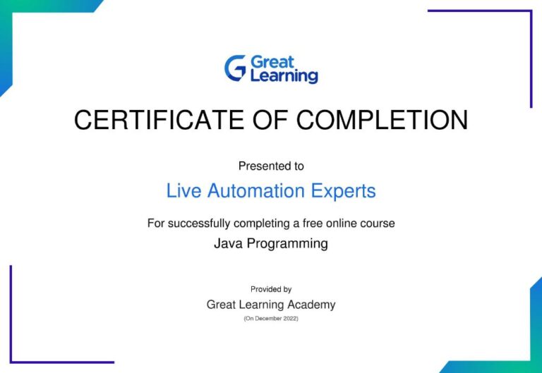 Java_Programming_Certification_Great_Learning